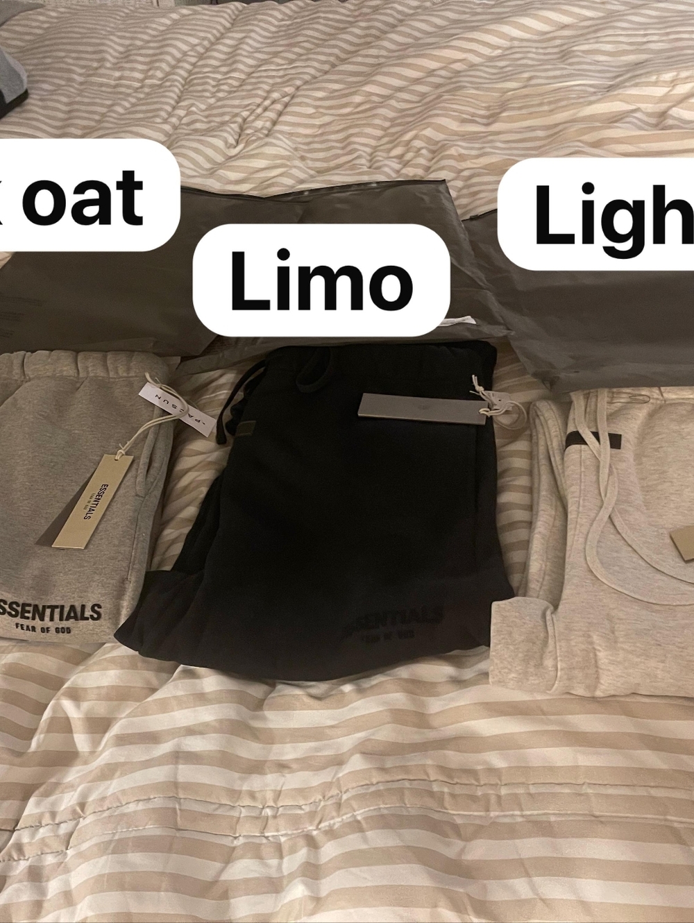 Fear of God Essentials Limo Black Sweatpants